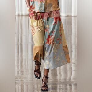 ZARA PRINTED MIDI SKIRT ZW COLLECTION